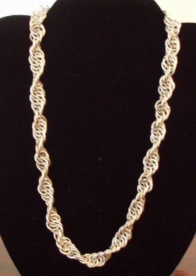 Handmade Spiral Chain Maille Necklace