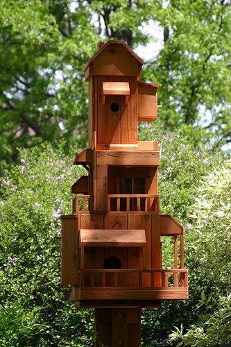 Handcrafted Townhouse Birdhouse