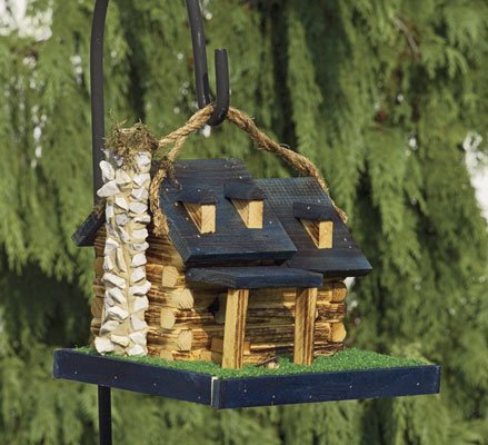 Handcrafted Log Cabin Birdhouse