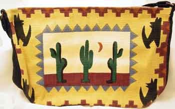 Hand Woven 'Cactus' Southwestern Style Tote Bag