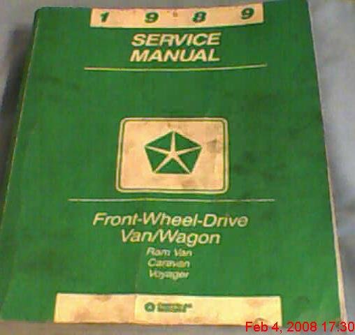 81-370-9005 Chrysler Motors service Manual 1989