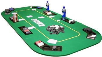 Texas Hold em Folding Table Top with Chip Trays