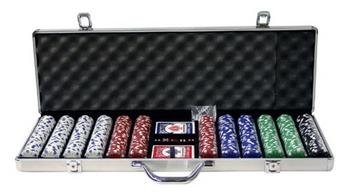 600PC 11.5 GRAM SUITED"POKER CHIP SET + ALUMINUM CASE
