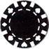 50PCS 13.5GRAM DOUBLE SUIT CLAY POKER CHIP - BLACK