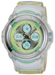 Casio Green Baby-G Analog and Digital Watch