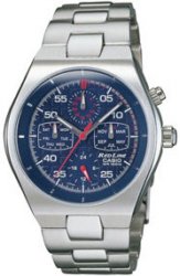 Casio Blue Redline Mens Watch with a Metal Band featuring Analog Timekeeping