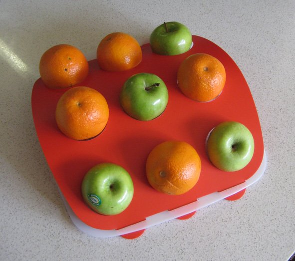 Fruit Platter - Red Top, White Base