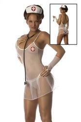 4 Piece Naughty Nurse on Call Sexy Lingerie