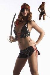 4 Piece Naughty Pirate Sexy Lingerie
