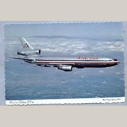 American Airlines DC-10 Postcard