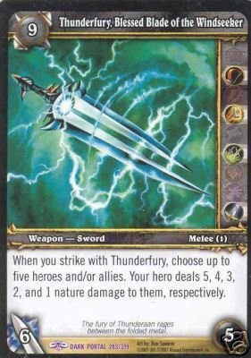 WoW World of Warcraft TCG -- Thunderfury, Blessed Blade of the Windseeker