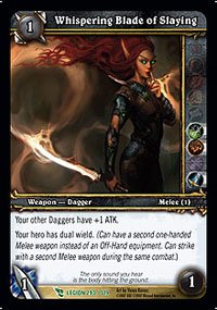 WoW World of Warcraft TCG -- Whispering Blade of Slaying