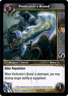 WoW World of Warcraft TCG -- Vindicator's Brand