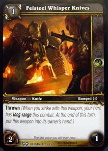WoW World of Warcraft TCG -- Felsteel Whisper Knives