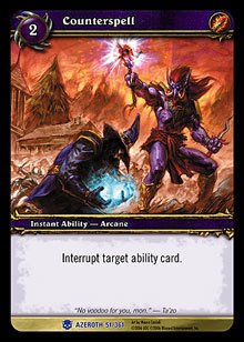 WoW World of Warcraft TCG -- Counterspell