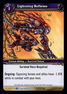 WoW World of Warcraft TCG -- Lightning Reflexes