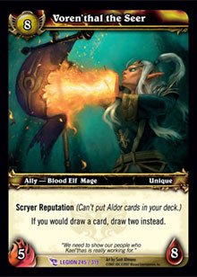 WoW World of Warcraft TCG -- Voren'thal the Seer