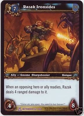 WoW World of Warcraft TCG -- Razak Ironsides