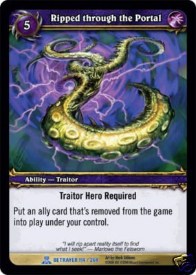 WoW World of Warcraft TCG -- Ripped Through the Portal