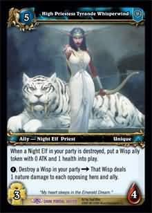 WoW World of Warcraft TCG -- High Priestess Tyrande Whisperwind