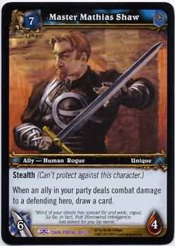 WoW World of Warcraft TCG -- Master Mathias Shaw