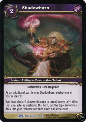 WoW World of Warcraft TCG -- Shadowburn
