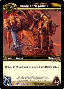 WoW World of Warcraft TCG -- Doom Lord Kazzak
