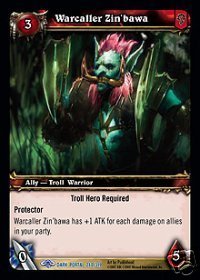 WoW World of Warcraft TCG -- Warcaller Zin'bawa