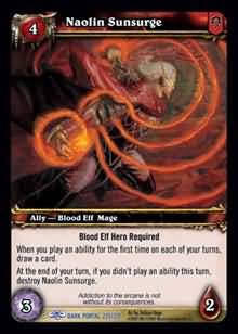 WoW World of Warcraft TCG -- Naolin Sunsurge
