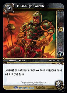 WoW World of Warcraft TCG -- Onslaught Girdle