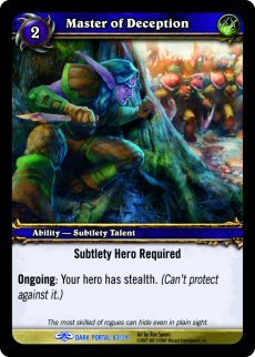 WoW World of Warcraft TCG -- Master of Deception