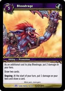 WoW World of Warcraft TCG -- Bloodrage