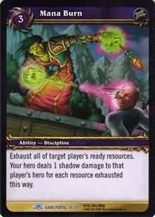 WoW World of Warcraft TCG -- Mana Burn