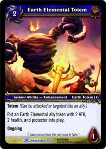 WoW World of Warcraft TCG -- Earth Elemental Totem