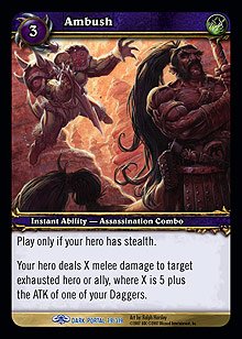WoW World of Warcraft TCG -- Ambush