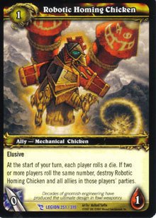 WoW World of Warcraft TCG -- Robotic Homing Chicken NON-Loot