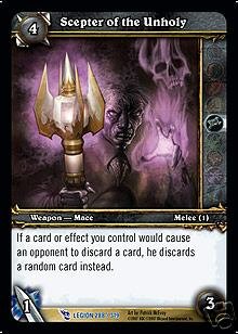 WoW World of Warcraft TCG -- Scepter of the Unholy