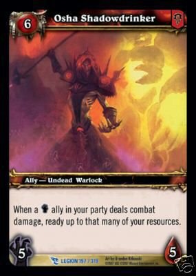 WoW World of Warcraft TCG -- Osha Shadowdrinker