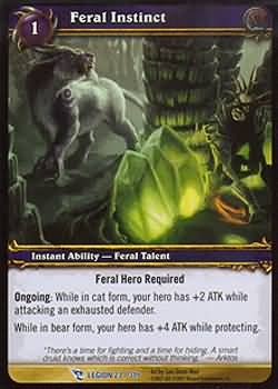 WoW World of Warcraft TCG -- Feral Instinct