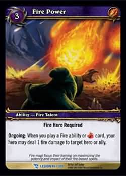 WoW World of Warcraft TCG -- Fire Power