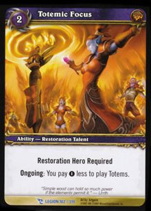 WoW World of Warcraft TCG -- Totemic Focus