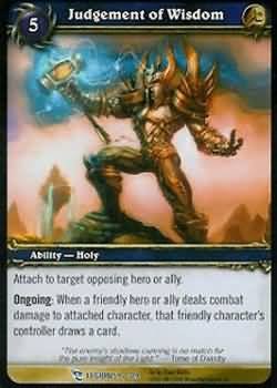 WoW World of Warcraft TCG -- Judgement of Wisdom