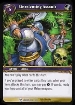 WoW World of Warcraft TCG -- Unrelenting Assault