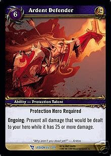 WoW World of Warcraft TCG -- Ardent Defender