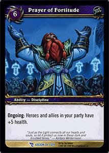 WoW World of Warcraft TCG -- Prayer of Fortitude