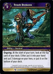 WoW World of Warcraft TCG -- Track Demons