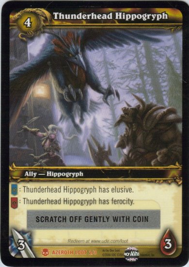 WoW World of Warcraft TCG ---- Thunderhead Hippogryph -- LOOT