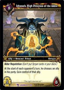 WoW World of Warcraft TCG -- Ishanah, High Priestess of the Aldor