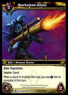 WoW World of Warcraft TCG ---- Marksman Glous