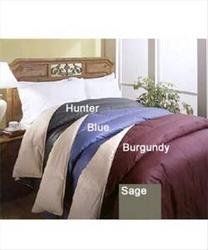 Reversible Burgundy Khaki Twin Color Down Comforter New